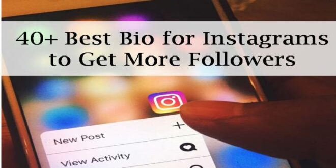Best Instagram bio to get followers