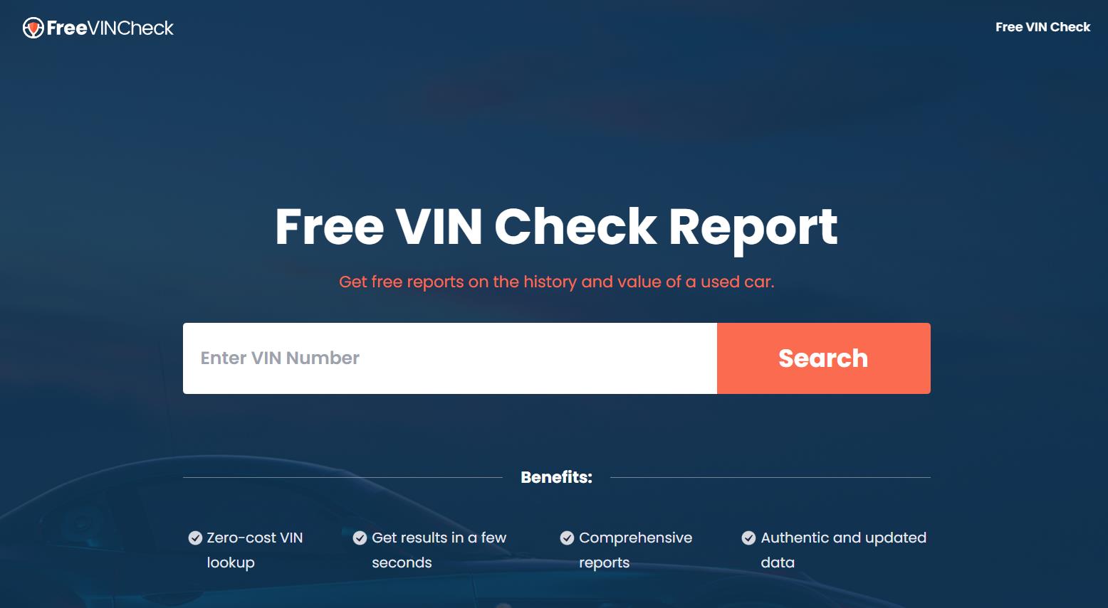 Free VIN Check Tool for Your Car