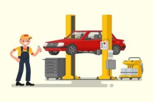 Using A Two-Deck Car Lift Table