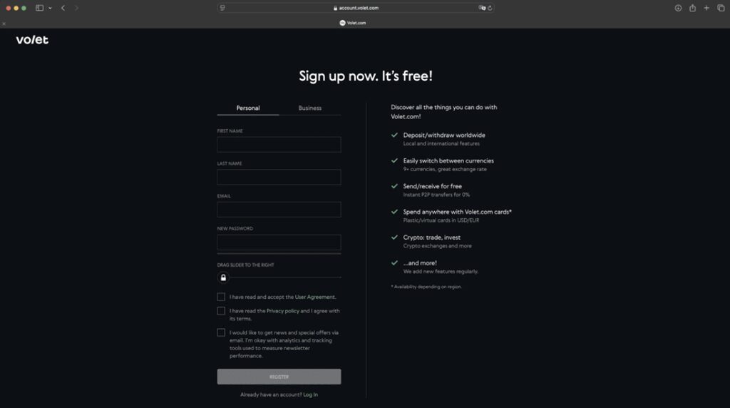 sign up